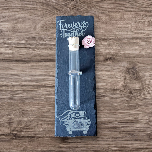 Schieferplatte Geldgeschenk "Forever Together"