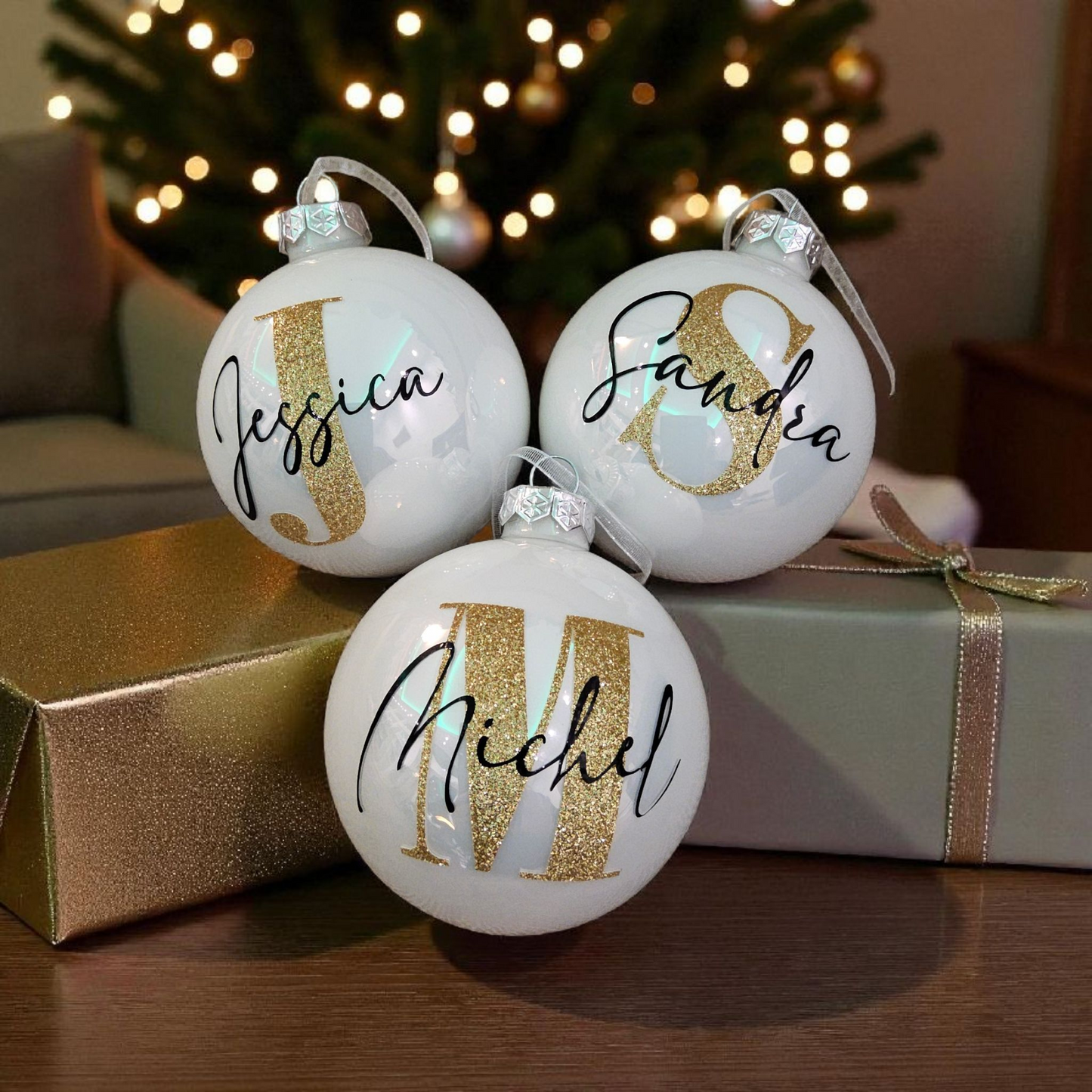 Personalisierte Weihnachtskugel