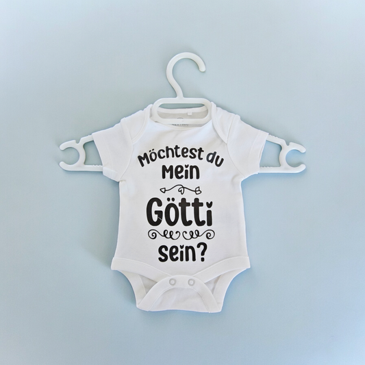 Babybody "Möchtest du mein Gotti/Götti sein?"