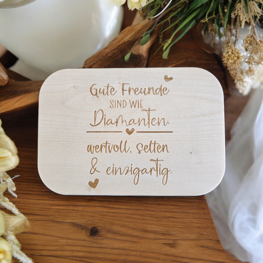 Schneidebrett "Freundschaft"