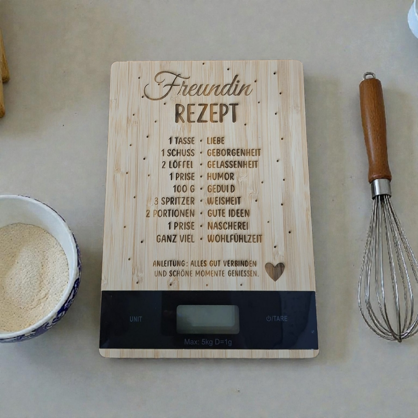 Küchenwaage "Freundin Rezept"